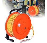 YEHOZZ Jauge De Niveau d'eau Souterraine avec Sonde Fixe en Acier Inoxydable De 25 Mm Et Ruban d'acier, Sonde De Profondeur avec Signal Sonore Et Voltmètre, pour Les Réparateurs De Puits 492ft/150m