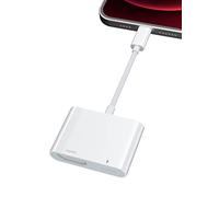 YEHUA Adaptateur HDMI pour iPhone vers TV(Aucune Alimentation Nécessaire) Câble HDMI 1080P pour iPad, Adaptateur AV Numérique pour iPhone/Pad/Pod vers TV/Projecteur/Moniteur