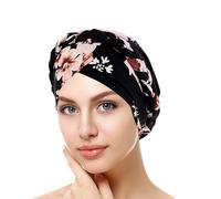 YEHUDAF LEE Bonnet Chimio Bambou-Foulard Chimio Femme Élégant-Foulard Cheveux Doux-Élasticité Universelle-Couleurs Variées-Confortable (FR/ES, Alpha/lettres, Taille unique, 21)