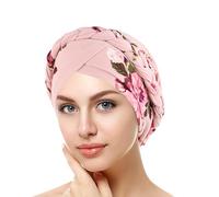 YEHUDAF LEE Bonnet Chimio Bambou-Foulard Chimio Femme Élégant-Foulard Cheveux Doux-Élasticité Universelle-Couleurs Variées-Confortable (FR/ES, Alpha/lettres, Taille unique, 18)