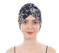 YEHUDAF LEE Turban Femme Chimio-Bonnet Chimio Femme Élastique Confortable-Foulard Cheveux avec Motifs Variés (FR/ES, Alpha/Lettres, Taille Unique, 19)