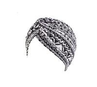 YEHUDAF LEE Turban Femme Chimio-Bonnet Chimio Femme Élastique Confortable-Foulard Cheveux avec Motifs Variés (FR/ES, Alpha/Lettres, Taille Unique, 4)