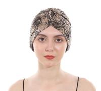 YEHUDAF LEE Turban Femme Chimio-Bonnet Chimio Femme Élastique Confortable-Foulard Cheveux avec Motifs Variés (FR/ES, Alpha/Lettres, Taille Unique, 7)