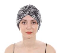 YEHUDAF LEE Turban Femme Chimio-Bonnet Chimio Femme Élastique Confortable-Foulard Cheveux avec Motifs Variés (FR/ES, Alpha/lettres, Taille unique, 2)