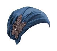YEHUDAF LEE Turban Femme Chimio - Foulard Cheveux Élégant, Bonnet Chimio Doux et Élastique - Multiple Couleurs Pure,Confortable (FR/ES, Alpha, One Size, 6)