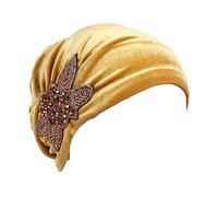 YEHUDAF LEE Turban Femme Chimio - Foulard Cheveux Élégant, Bonnet Chimio Doux et Élastique - Multiple Couleurs Pure,Confortable (FR/ES, Alpha, One Size, 2)