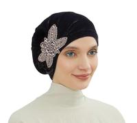 YEHUDAF LEE Turban Femme Chimio - Foulard Cheveux Élégant, Bonnet Chimio Doux et Élastique - Multiple Couleurs Pure,Confortable (FR/ES, Alpha, One Size, 1)