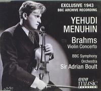 Yehudi Menuhin: Brahms Violin Concerto in D, Op. 77 BBC Music Vol. VI No. 1 by Unknown (1997-01-01?