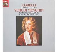 YEHUDI MENUHIN-GEORGES MALCOM-ROBERT DONINGTON. - CORELLI 12 Sonates OP.5, YEHUDI MENUHIN.GEORGES MALCOM.ROBERT DONINGTON - Coffret de 2 disques vinyle.- 1980 Enregistrements Londres 1978/1979.