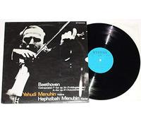 Yehudi Menuhin / Hepzibah Menuhin - Beethoven Violinsonaten F-dur op. 24 (Frühlingssonate) A-dur op. 47 (Kreutzersonate) / Yehudi Menuhin Violine / Hepzibah Menuhin Klavier / 1980 / Bildhülle mit ORIGINAL bedruckter Innenhülle / ETERNA # 825491 / Deutsche Pressung / 12" Vinyl Langspiel Schallplatte