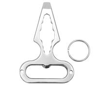 YEHUIMEI 1 Pièces Porte-Clés Multifonctionnel, Outil Clé Multifonction Porte Clés Multi Outils En Acier Inoxydable Porte Clés Multifonction Extérieur Ouvre Bouteille Mousqueton, Cadeaux Pour Hommes