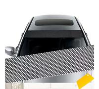 YehVeh Lot de 2 autocollants en vinyle pour pare-brise de voiture, bande teintée unidirectionnelle perforée à sens unique, film d'intimité pour fenêtre, film teinté pour le contrôle de la chaleur