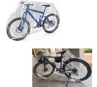 YehVeh Lot de 2 housses de vélo jetables transparentes en PEVA léger et imperméable pour vélo d'extérieur, garage, rangement intérieur, vélo électrique, vélo tout-terrain, VTT, vélos de route