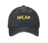 YEHWHCOAO Casquette NICAP portée par Max Fenig dans Les X Files - Option en Lettres Jaunes. Casquette de Baseball, soirée, Chapeau, Sac de Plage pour Hommes, Tenue de Golf, Femme