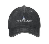 YEHWHCOAO Hommes Femmes Dark Souls Jeux de Cosplay Fans Chapeaux imprimés Mode Casquette de Baseball en Coton usée Ajustable