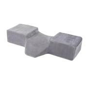 Yeihhtuk Oreiller Cervical pour Extensions de Cils Oreiller Ergonomique en Mousse à Mémoire de Forme + Poche Latérale Courbe Ergonomique Gris