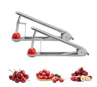 YEJAHY 2 pièce dénoyauteur de cerise, dénoyauteur en acier inoxydable, dénoyauteur de cerise, dénoyauteur de prune, pour enlever rapidement les noyaux de fruits