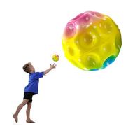 YEJAHY Balle Sauteuse, Mini Balle Rebondissante, Balle Saut Spatiale, Balle Lune, Balle Rebondissante Hohe Springender Gummiball Sprünge Gummiball Space Ball (Buntes A)