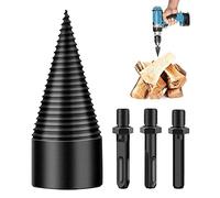 YEJAHY Fendeuse de bois thermique de 42 mm avec 3 poignées de perçage, fendeuse à buches, cône, fendeuse de bois de chauffage, fendeuse précise et rapide pour bois
