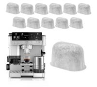 YEJAHY Lot de 12 filtres à eau de rechange pour machine à café Ninja/Breville/Keurig, filtre à charbon actif, inserts de filtre à eau, filtre à eau de rechange