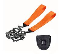 YEJAHY Tronçonneuse de poche de 65,6 cm, 11 dentelures, outil de survie portable pour le camping en plein air, coupe d'arbres de chasse, tronçonneuse d'urgence en plein air
