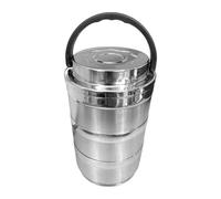 YEJBBUC Boîte à bento portable étanche en acier inoxydable pour le travail de bureau, les enfants, 3 couches