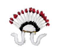 YEJBBUC Coiffe indienne en plumes pour spectacle, fête, carnaval, costume de type A