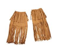 YEJBBUC Couvre-bottes à franges pour femme au-dessus du mollet - Accessoires de costume hippie uniquement