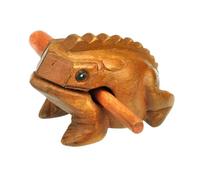 YEJBBUC Grenouille en bois Guiro Râpe Jouet de fête Shaker Instruments de musique Shaker Guiro 8 x 8 cm