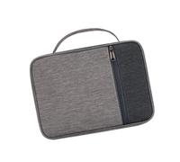 YEJBBUC Housse de livre compacte avec compartiment et poignée - Housse de bible portable - Gris