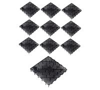 YEJBBUC Lot de 10 plaques de filtre à ventouse pour fond d'aquarium avec connecteur Noir 14,5 x 14,5 x 2,5 cm