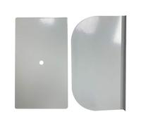 YEJBBUC Plaque de renfort pratique pour bureau en verre, plateau fragile, blanc, 5,08 x 17,78 x 27,94 cm