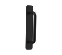 YEJBBUC Poignée de porte autocollante à coller sur les poignées de porte en verre pour placard de grange Poignée ronde S Noir