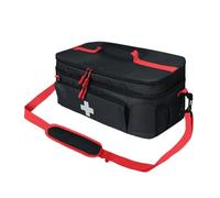 YEJBBUC Sac de premiers secours à double couche pour salle de sport, bureau, camping - Noir, Noir , 40cmx23cmx18cm