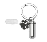 YEJBBUC Urne funéraire pour animal domestique - Urne funéraire pour chien et chat - Porte-clés 2,8 x 1,1 cm