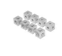 YEJIANGHUA 4/8 pièces/paquet 2020 aluminium bloc Cube prisme connecteur roue régulateur coin adapté for 6mm fente aluminium Extrusion profil 2020 série Natural(8-sliver set)