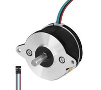 YEJMKJ Moteur pas à pas rond Nema 14 0,9 ° 2 phases couple élevé 8 Ncm bipolaire 0,4 A 17 Ω 36-20 mm arbre 4 fils 15 mm φ5 mm 36 mm câble moteur pas à pas 0,5 m pour imprimante 3D DIY Robot machine