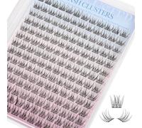 Yekavo Lot de 168 extensions de cils CD Curl 9-12 mm mélangées, naturelles, pour le bricolage, à la maison, noir