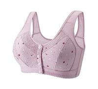 Yekdmxop Soutiens-gorge Femme Curvy Confortable Soutien-gorge Femme grande taille Sport Haut Push Up Rouge Sous-vêtements sans armatures Dentelle Soutien-gorge élégant Brassiere Réglable Offres