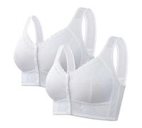 Yekdmxop Soutiens-gorge Femme grande taille Dentelle Soutien-gorge Femme Sans armature Rouge Sous-vêtements Curvy Confortable Haut Push Up Sportif Bralette Réglable Élégant Brassiere Contenant Élégant