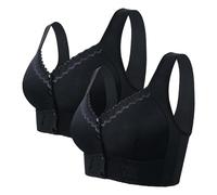 Yekdmxop Soutiens-gorge Femme Push Up Sportif Soutien-gorge Femme grande taille Rouge Sous-vêtements Sans armature Confortable Haut Curvy Dentelle Soutien-gorge Réglable Élégant Brassiere Contenant