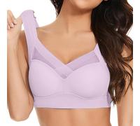 Yekdmxop Soutiens-gorge Femme Sans armature Confortable Soutien-gorge Femme Push Up Dentelle Haut Curvy Rouge Sous-Vêtements Grande Taille Sport Bralette Récipient Élégant Soutien-gorge Réglable Sexy