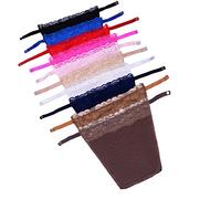 YEKEYI 10Pcs Dame Dentelle A Clipser Femmes Faux Camisole Soutien-Gorge Insérer Recouvrir Modestie Panneau Gilet, Taille unique