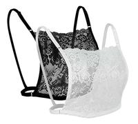 YEKEYI 2 inserts pour soutien-gorge pour femme, pour la pudeur, à porter pour un décolleté bas, Taille Unique