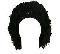 YEKEYI Bonnet barbare en tricot avec perruque, bonnet amusant pour adulte et enfant