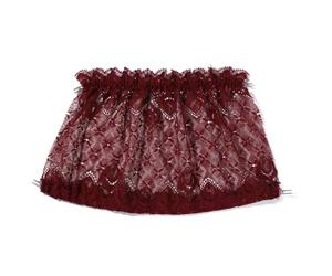 YEKEYI Cache-décolleté pour femme - Camisole à clipser - Soutien-gorge - Insert superposition - Panneau de modestie - Grande taille, bordeaux, taille unique