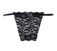 YEKEYI Camisole en dentelle à clipser pour femme avec insert de soutien-gorge, Dentelle - Noir, 6 Plus
