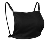 YEKEYI Camisole pour femme avec insert de soutien-gorge, gilet modeste, pour décolleté bas, 01 - Noir, taille unique