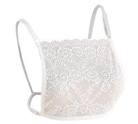 YEKEYI Camisole pour femme avec insert de soutien-gorge, gilet modeste, pour décolleté bas, 03 - Blanc, Taille unique
