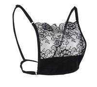 YEKEYI Camisole pour femme avec insert de soutien-gorge, gilet modeste, pour décolleté bas, 04 - Noir, taille unique